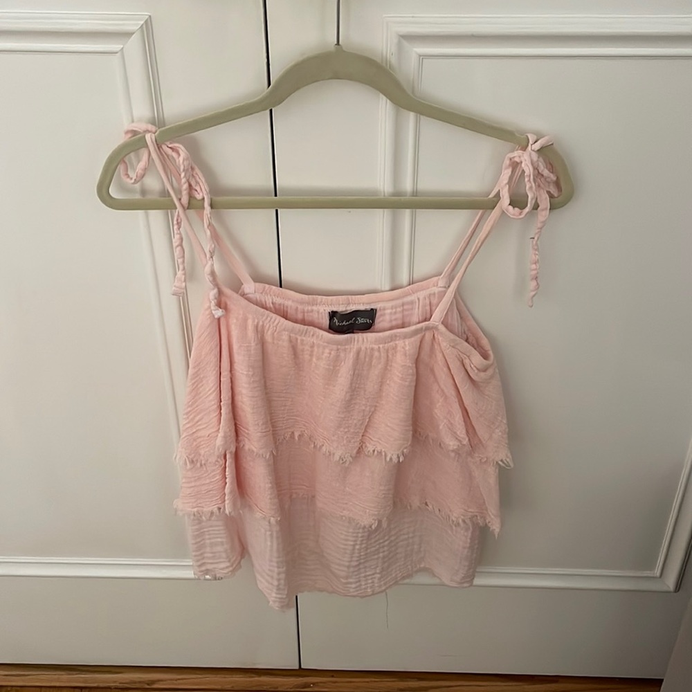 Michael Stars cotton linen tank